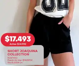 Supermercados Tadicor Short joaquina collection rústico oferta