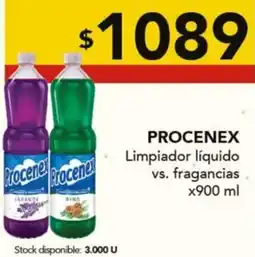 Nini Mayorista Procenex limpiador líquido vs. fragancias oferta