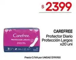Nini Mayorista Carefree protector diario protección largos oferta