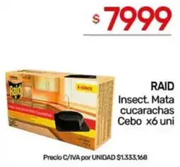 Nini Mayorista Raid insect. mata cucarachas cebo oferta
