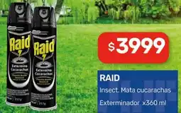 Nini Mayorista Raid insect. mata cucarachas exterminador oferta