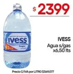 Nini Mayorista Ivess agua s/gas oferta