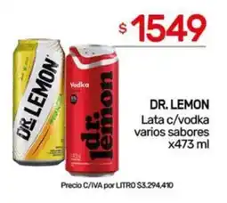 Nini Mayorista Dr. Lemon vodka oferta