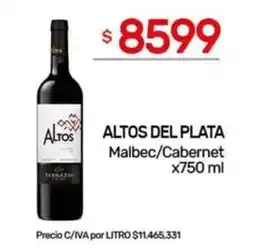 Nini Mayorista Altos del Plata malbec/cabernet oferta
