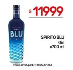 Nini Mayorista Spirito Blu gin oferta