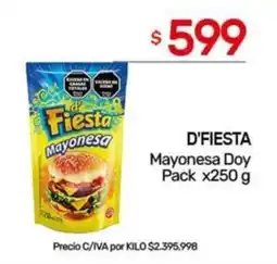 Nini Mayorista D'fiesta mayonesa doy pack oferta