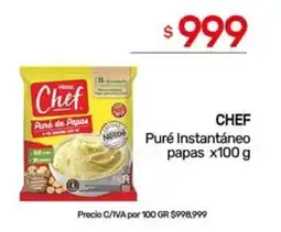 Nini Mayorista Chef puré instantáneo papas oferta