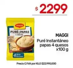 Nini Mayorista Maggi puré instantáneo papas 4 quesos oferta