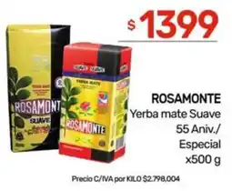 Nini Mayorista Rosamonte yerba mate suave oferta