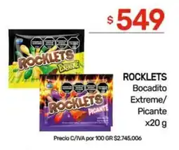 Nini Mayorista Rocklets bocadito extreme/picante oferta