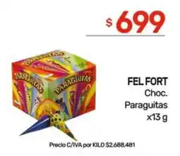 Nini Mayorista Fel Fort chocolate paraguitas oferta