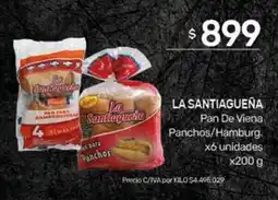 Nini Mayorista La Santiagueña pan de viena panchos/hamburg oferta