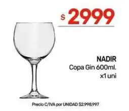 Nini Mayorista Nadir copa gin 600 ml oferta