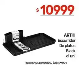 Nini Mayorista Arthi escurridor de platos black oferta