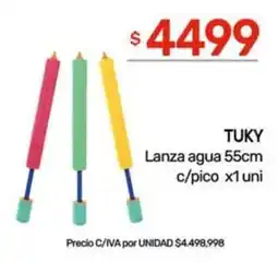 Nini Mayorista Tuky lanza agua 55cm c/pico oferta