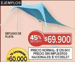 Carrefour Refugio de playa oferta