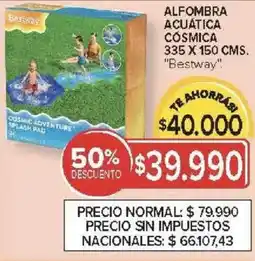Carrefour Bestway alfombra acuática cósmica oferta