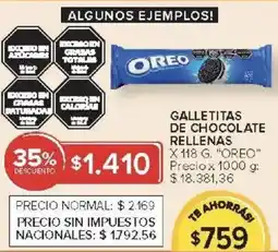 Carrefour Oreo galletitas de chocolate rellenas oferta