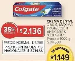 Carrefour Colgate crema dental máxima protección anticaries oferta
