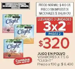 Carrefour Clight jugo en polvo v/sabores oferta