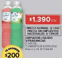 Carrefour Carrefour essential limpiador liquido v/fragancias oferta