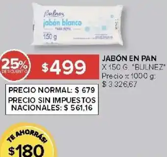 Carrefour Bulnez jabón en pan oferta