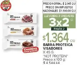 Carrefour Not protein barra proteica v/sabores oferta