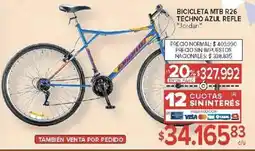 Carrefour Jordan bicicleta mtb r26 techno azul refle oferta