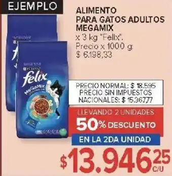 Carrefour Felix alimento para gatos adultos megamix oferta