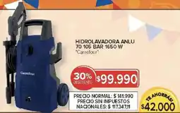 Carrefour Carrefour hidrolavadora anlu 70 105 bar oferta
