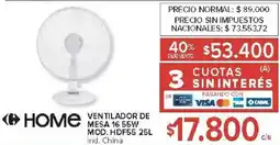 Carrefour Home ventilador de mesa oferta
