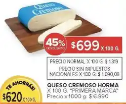 Carrefour Primera marca queso cremoso horma oferta