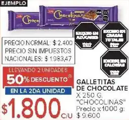 Carrefour Chocolinas galletitas de chocolate oferta