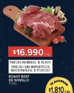 Carrefour Roast beef de novillo oferta