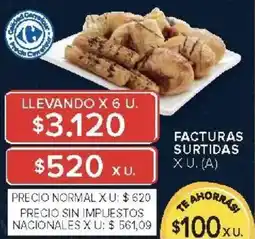 Carrefour Facturas surtidas oferta