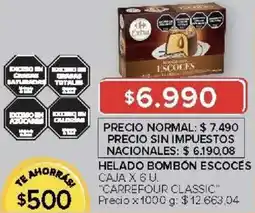 Carrefour Carrefour classic helado bombon escoces caja oferta