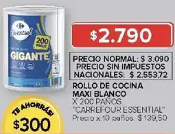 Carrefour Carrefour essential rollo de cocina maxi blanco oferta
