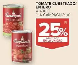 Carrefour La campagnola tomate cubete ado! entero oferta