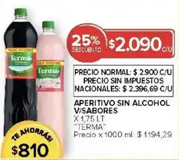 Carrefour Terma aperitivo sin alcohol v/sabores oferta