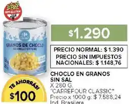 Carrefour Carrefour classic choclo en granos sin sal oferta