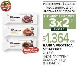 Carrefour Not protein barra proteica v/sabores oferta