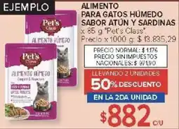 Carrefour Pet's class alimento para gatos húmedo sabor atún y sardinas oferta