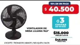 Supermayorista Vital Ventilador de mesa liliana 16,5" oferta