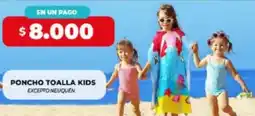 Supermayorista Vital Poncho toalla kids excepto neuquen oferta