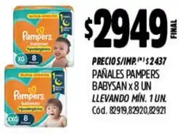 Supermercados Yaguar Pampers pañales babysan oferta