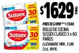 Supermercados Yaguar Sussex rollo de cocina clasico oferta