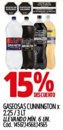 Supermercados Yaguar Cunnington gaseosas oferta