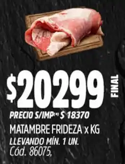 Supermercados Yaguar Matambre frideza oferta