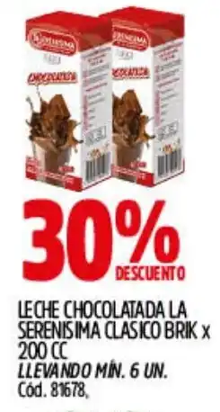 Supermercados Yaguar La serenisima leche chocolatada clasico brik oferta