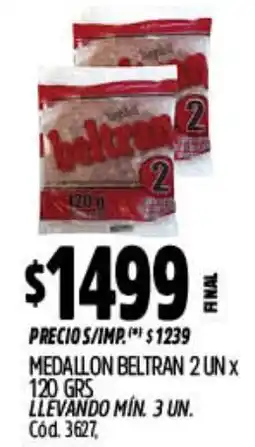 Supermercados Yaguar Medallon beltran oferta